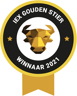 Winner IEX Gouden Stier Best Private Bank 2018, 2019, 2020, 2021